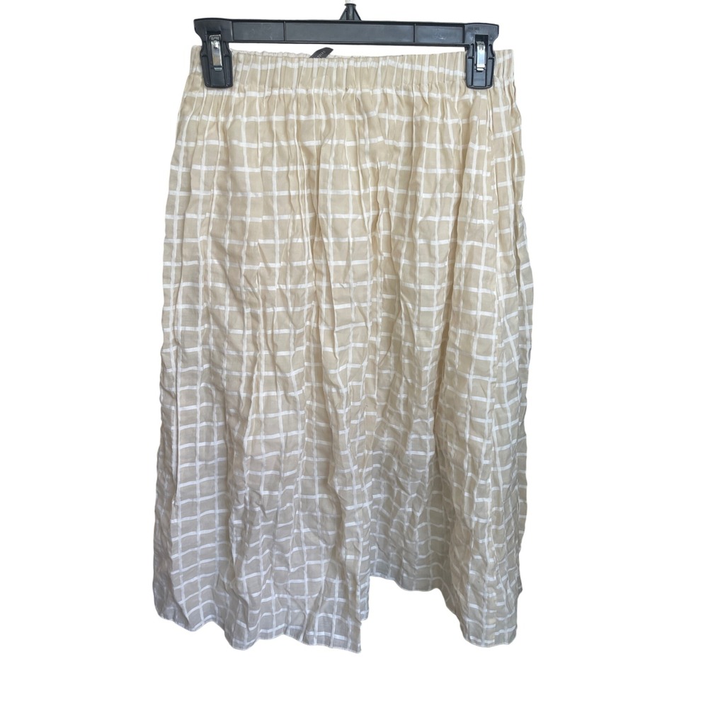 Objects Without Motion Beige White Windowpane Pla… - image 3